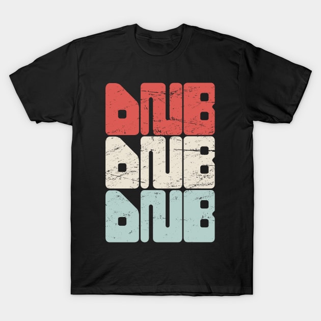 Retro Vintage DNB Music T-Shirt by MeatMan